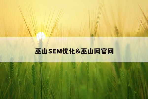 巫山SEM优化&巫山网官网