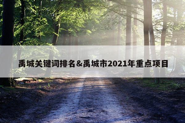 禹城关键词排名&禹城市2021年重点项目