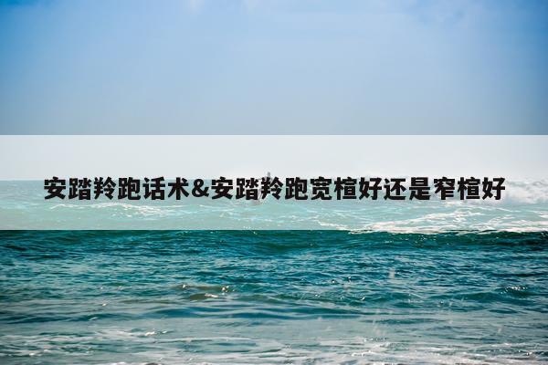 安踏羚跑话术&安踏羚跑宽楦好还是窄楦好