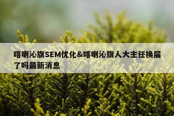 喀喇沁旗SEM优化&喀喇沁旗人大主任换届了吗最新消息