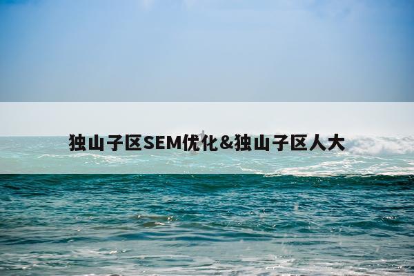 独山子区SEM优化&独山子区人大