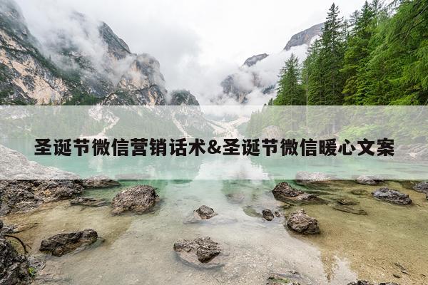 圣诞节微信营销话术&圣诞节微信暖心文案