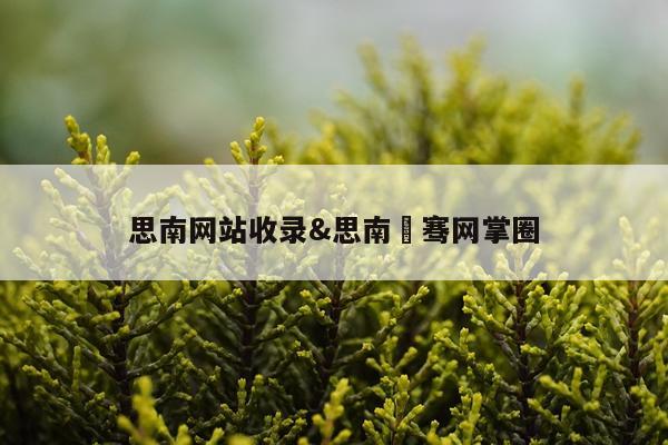 思南网站收录&思南唅骞网掌圈
