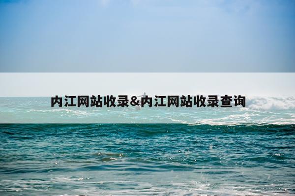 内江网站收录&内江网站收录查询